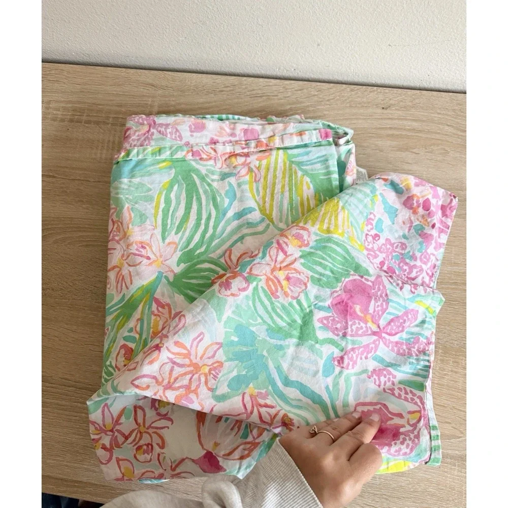 Pottery Barn Teen Lilly Pulitzer Orchid Sheet Set 3 Pc Full